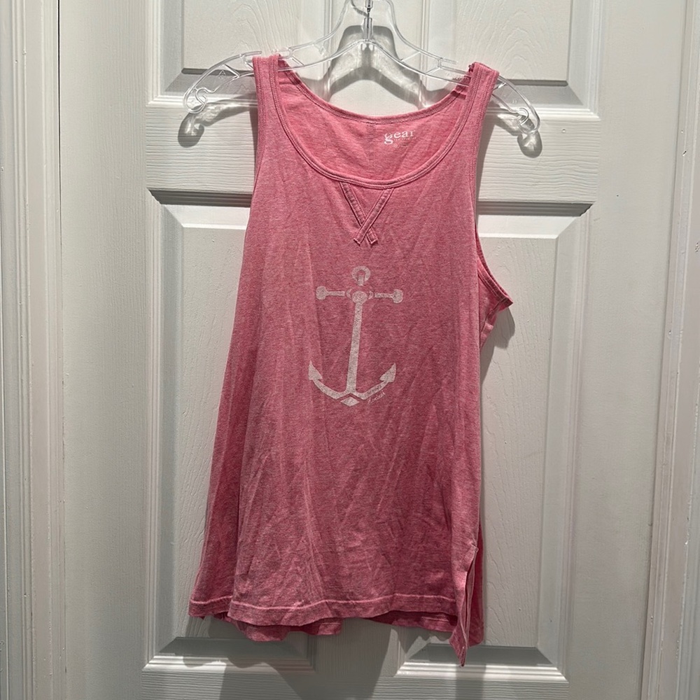 Pink Montauk Anchor Tank Top Size M